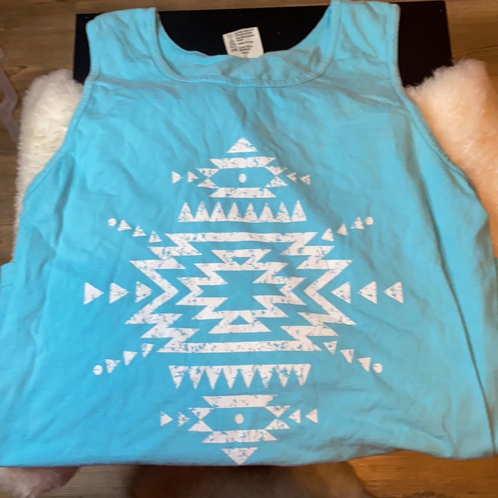 Blue tanks size small fits like medium